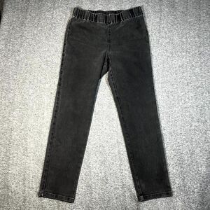 Soft Surroundings Jegging Jeans Womens Medium Black High Rise Pull On 24848
